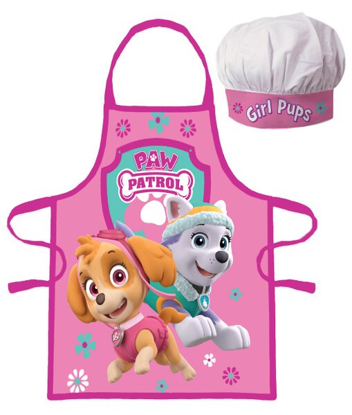 DETSKÁ ZÁSTERA S ČIAPKOU PAW PATROL 45X50 CM, 2X33CM VZOROVANÁ