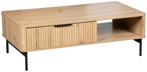 KONFERENČNÝ STOLÍK, čierna, dub artisan, kov, kompozitné drevo, 110/60/37 cm MID.YOU - Stolíky do obývačky, Online Only