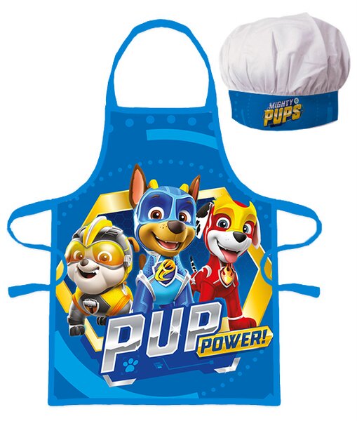 DETSKÁ ZÁSTERA S ČIAPKOU PAW PATROL 45X50 CM, 2X33CM VZOROVANÁ