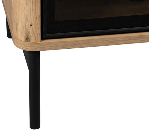 KONFERENČNÝ STOLÍK, čierna, dub artisan, kov, kompozitné drevo, 110/60/37 cm MID.YOU - Stolíky do obývačky, Online Only