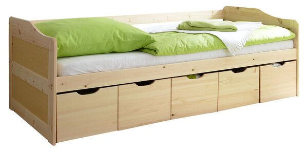 POSTEĽ S ÚLOŽNÝM PRIESTOROM, 90/200 cm farba borovice MID.YOU - Postele, Online Only