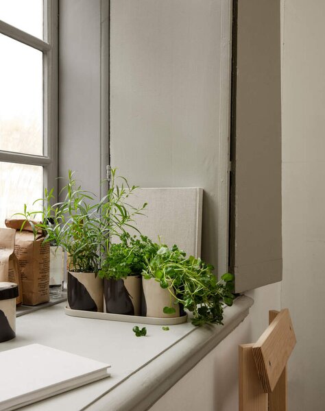 Ferm Living Dóza Inlay Small, sand/brown