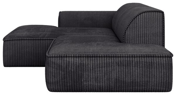 ROHOVÁ SEDAČKA, plast, textil, kompozitné drevo, antracitová Livetastic - Sedačky, Online Only