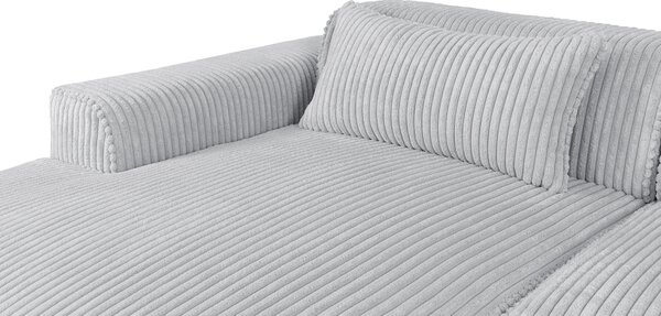 ROHOVÁ SEDAČKA, plast, textil, kompozitné drevo, svetlosivá Livetastic - Sedačky, Online Only
