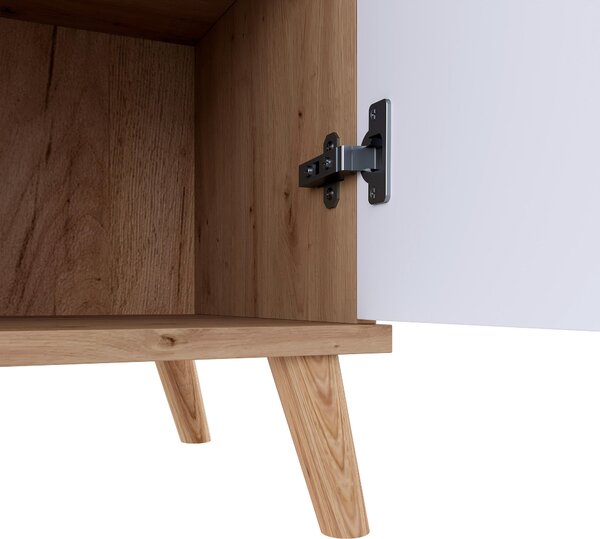PREDSIEŇOVÝ NÁBYTOK, biela, dub artisan, 100/202/40 cm Xora - Predsieňové programy