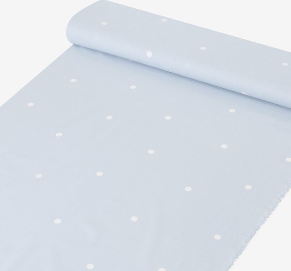 Goldea bavlnené plátno - bodky na nebesky modrom 160 cm