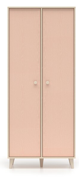 Šatníková skriňa Mevel 80x190x51 - ružová