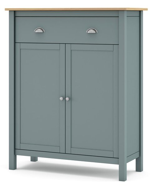Komoda sivozelená z borovicového dreva 90x110x40 cm Misti – Marckeric