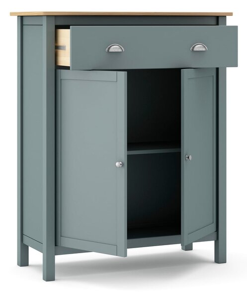 Komoda sivozelená z borovicového dreva 90x110x40 cm Misti – Marckeric