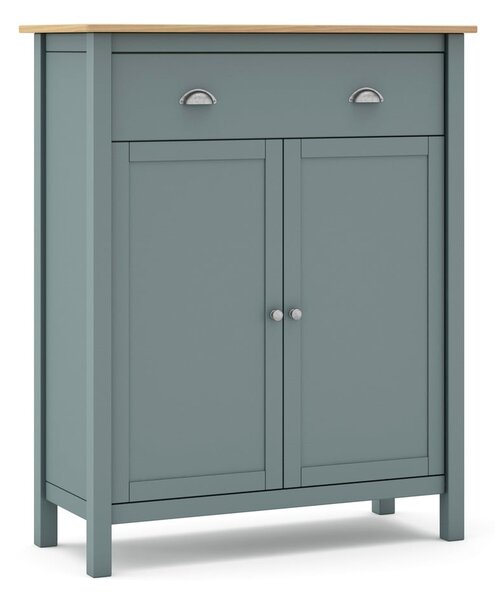 Komoda sivozelená z borovicového dreva 90x110x40 cm Misti – Marckeric