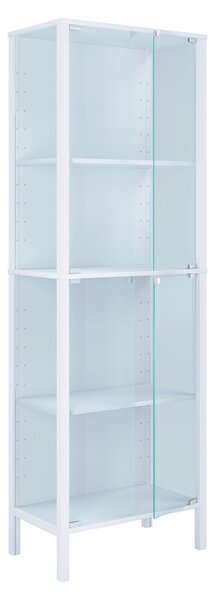 VITRÍNA, číra, biela, 60/178/35 cm Livetastic - Sklenené vitríny, Online Only