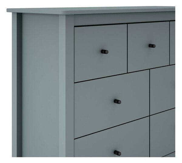 Komoda sivozelená z borovicového dreva 110x80x40 cm Misti – Marckeric