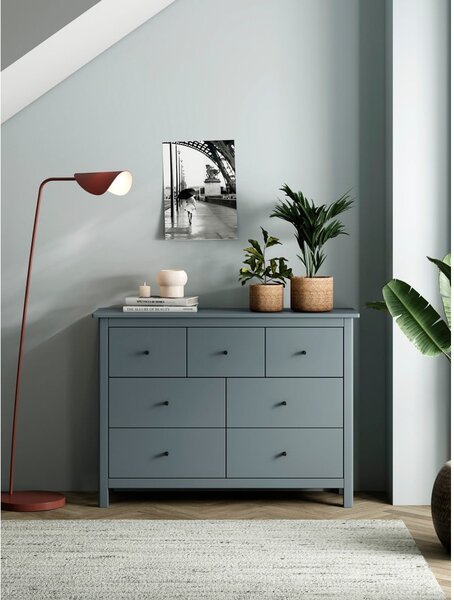 Komoda sivozelená z borovicového dreva 110x80x40 cm Misti – Marckeric