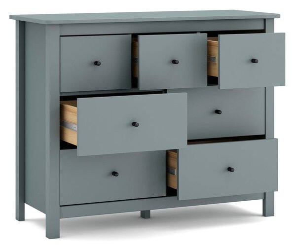 Komoda sivozelená z borovicového dreva 110x80x40 cm Misti – Marckeric