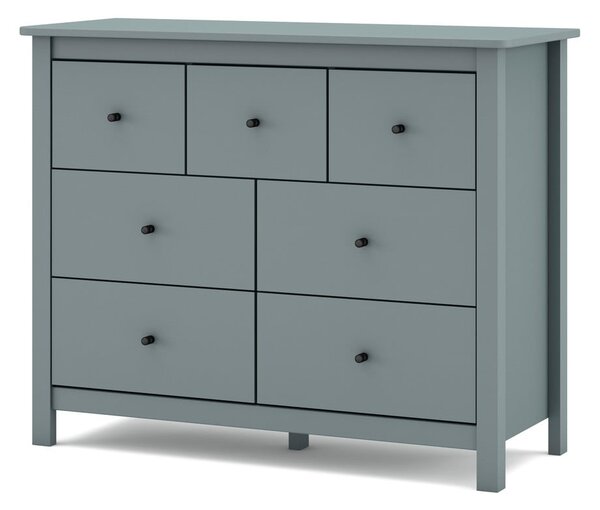 Komoda sivozelená z borovicového dreva 110x80x40 cm Misti – Marckeric