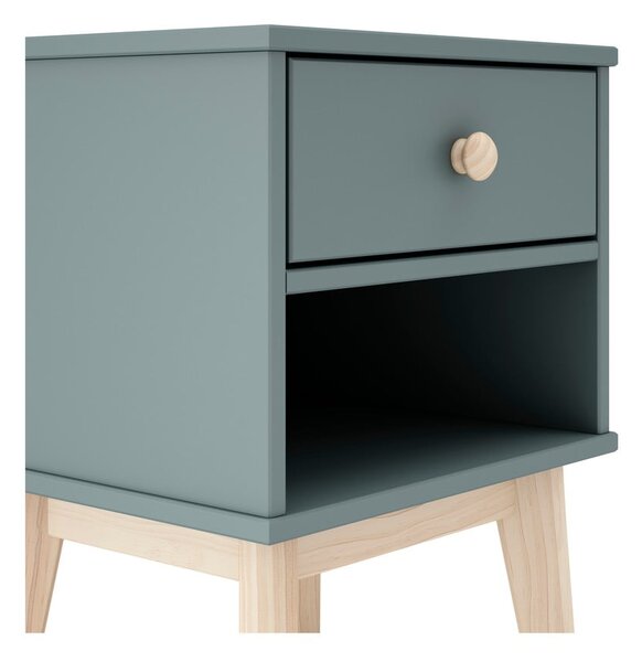 Detský nočný stolík sivozelený Esteban – Marckeric