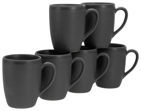 SADA HRNČEKOV NA KÁVU Soft Touch Black 6-dielne Creatable - Hrnčeky & šálky, Online Only