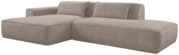 ROHOVÁ SEDAČKA, plast, textil, kompozitné drevo, taupe Livetastic - Sedačky, Online Only