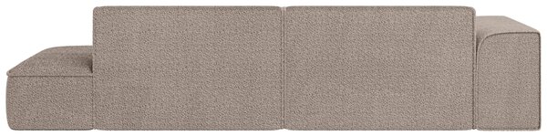 ROHOVÁ SEDAČKA, plast, textil, kompozitné drevo, taupe Livetastic - Sedačky, Online Only