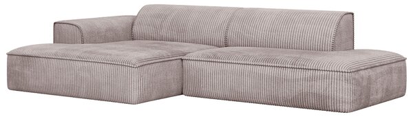 ROHOVÁ SEDAČKA, plast, textil, kompozitné drevo, cappuccino Livetastic - Sedačky, Online Only