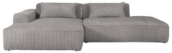ROHOVÁ SEDAČKA, plast, textil, kompozitné drevo, sivá Livetastic - Sedačky, Online Only