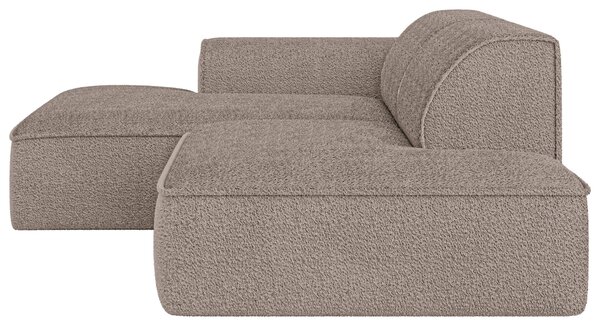 ROHOVÁ SEDAČKA, plast, textil, kompozitné drevo, taupe Livetastic - Sedačky, Online Only