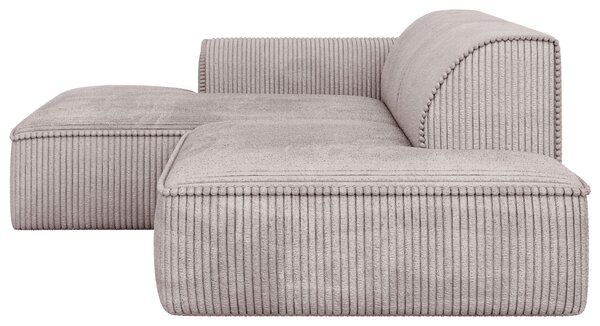 ROHOVÁ SEDAČKA, plast, textil, kompozitné drevo, cappuccino Livetastic - Sedačky, Online Only
