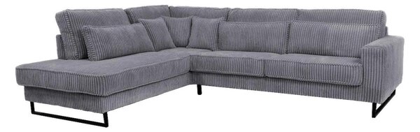 ROHOVÁ SEDAČKA, textil, kompozitné drevo, tmavosivá Livetastic - Sedačky, Online Only