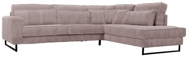 ROHOVÁ SEDAČKA, textil, kompozitné drevo, cappuccino Livetastic - Sedačky, Online Only