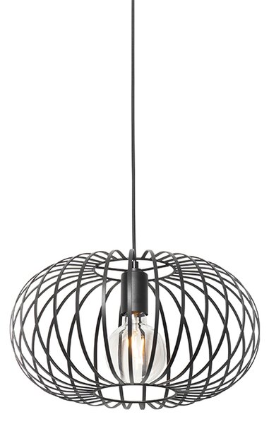 Dizajnová závesná lampa čierna - Johanna