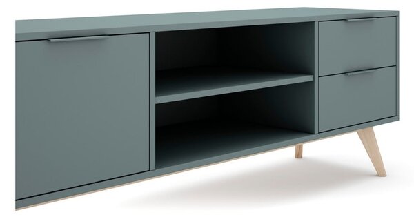 TV stolík sivozelený 180x53x40 cm Pisco – Marckeric