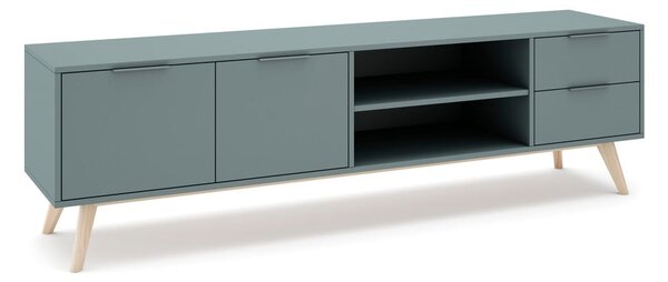 TV stolík sivozelený 180x53x40 cm Pisco – Marckeric