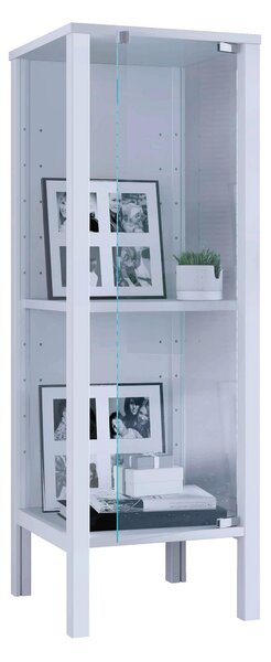 VITRÍNA, číra, biela, 33/98/35 cm Livetastic - Sklenené vitríny, Online Only
