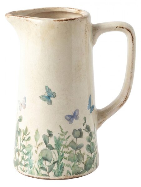 Decoration Can Beige Ceramic - 16*11*20 cm - Clayre & Eef
