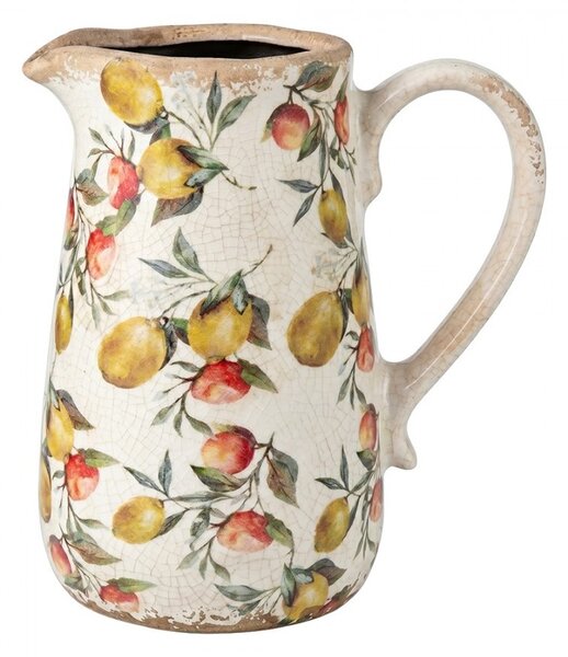 Dekoratívny keramický džbán s citrónmi Lemon Grove M - 17*12*18 cm - Clayre & Eef
