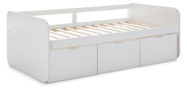 Biela detská posteľ s úložným priestorom 90x190 cm Abbott – Marckeric