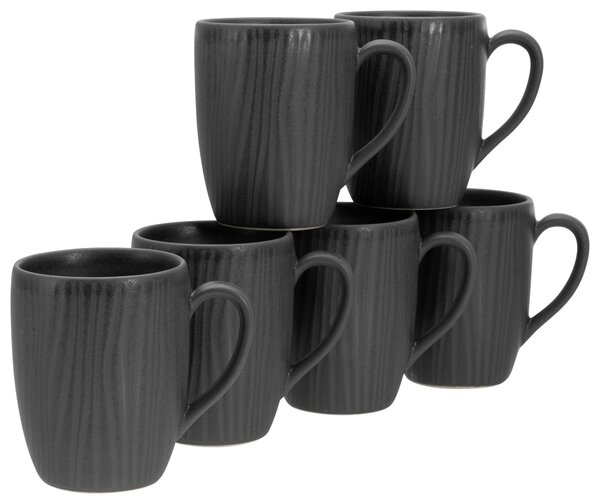 SADA HRNČEKOV NA KÁVU Vesuvio Black 6-dielne Creatable - Hrnčeky & šálky, Online Only