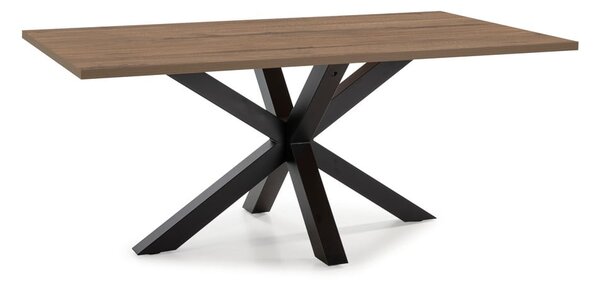 Jedálenský stôl s doskou v dekore orechového dreva 100x180 cm Comba - Marckeric