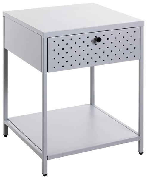 NOČNÝ STOLÍK, sivá, 40/53/40 cm - Nočné stolíky, Online Only