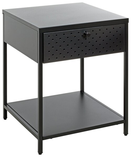 NOČNÝ STOLÍK, čierna, 40/53/40 cm - Nočné stolíky, Online Only