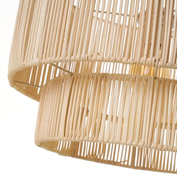 Ratanové stropné svietidlo v prírodnej farbe s ratanovým tienidlom ø 38 cm Natural Way – Casa Selección