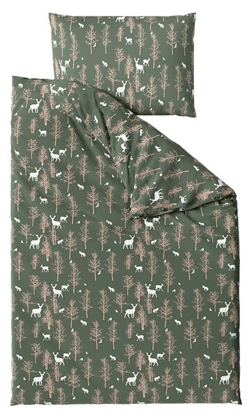 Obliečky z mikrovlákna OAK DEER tmavo zelené Rozmer obliečky: 70 x 90 cm | 140 x 220 cm