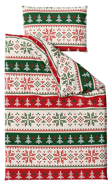 Obliečky z mikrovlákna FROSTED CHRISTMAS farebné Rozmer obliečky: 2 ks 70 x 90 cm | 200 x 220 cm