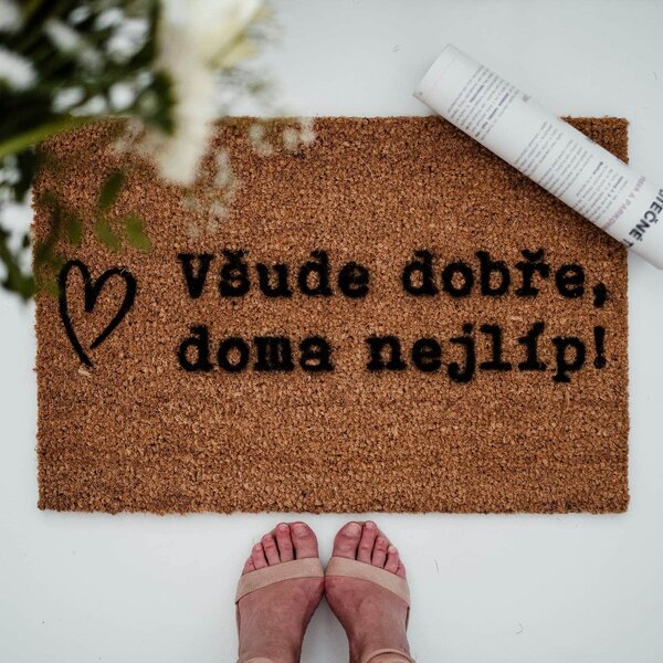 Rohožka Všude dobře, doma nejlíp - CZ
