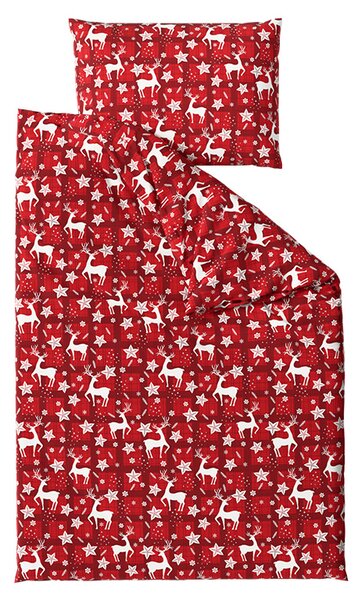 Obliečky z mikrovlákna VELVET CHRISTMAS červené Rozmer obliečky: 70 x 90 cm | 140 x 220 cm