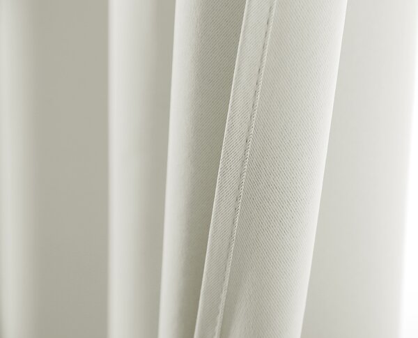 Bielo-krémový záves OXFORD 140x250 cm Zavesenie: Riasiaca páska