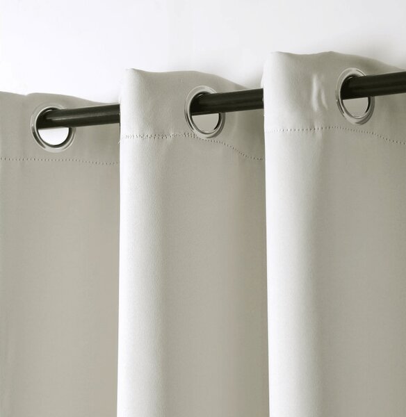 Bielo-krémový záves OXFORD 140x250 cm Zavesenie: Riasiaca páska