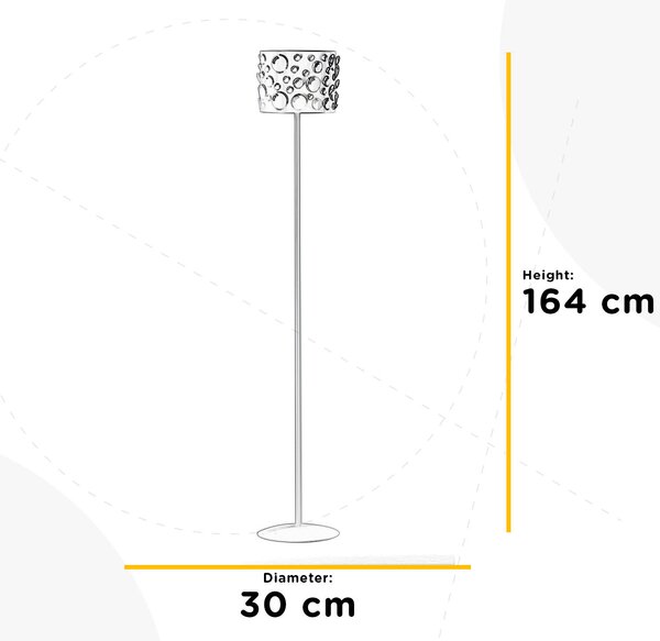 STOJACIA LAMPA, 30/30/164 cm - Online Only bytové doplnky, Online Only