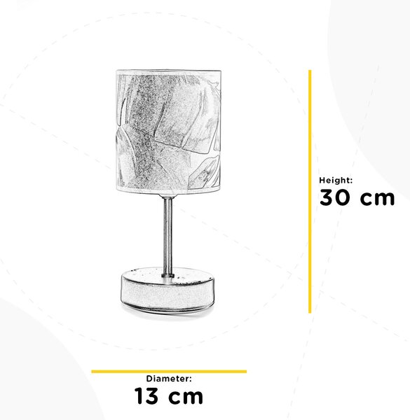 STOLNÁ LAMPA, E27, 13/13/30 cm - Online Only bytové doplnky, Online Only