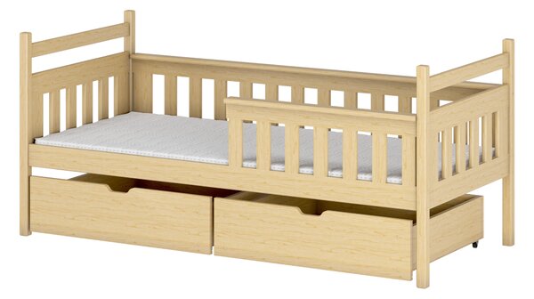 Detská posteľ 80 x 180 cm Emelda (s roštom a úl. priestorom) (borovica). Vlastná spoľahlivá doprava až k Vám domov. 1012792